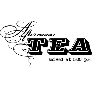 Sticker cuisine afternoon tea - TenStickers
