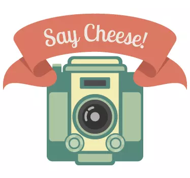 Autocollant mural say cheese - TenStickers