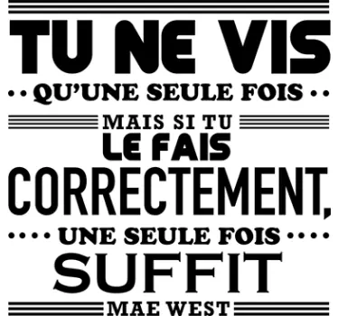 Sticker citation de Mae West - TenStickers