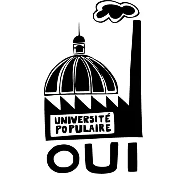 Sticker université populaire - TenStickers