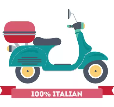 Sticker moto italian - TenStickers