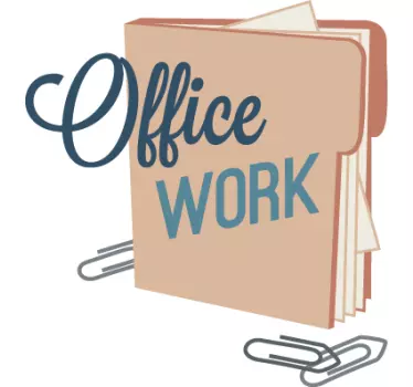 Sticker office work - TenStickers