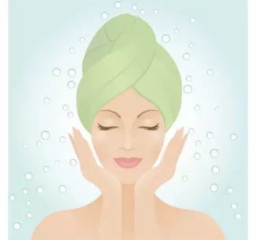 Sticker vapeur beauté femme - TenStickers