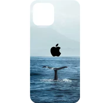 Sticker iphone éclaboussures de queue de baleine - TenStickers