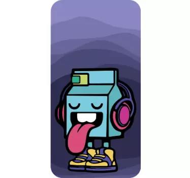 Sticker samsung machine qui tire la langue - TenStickers