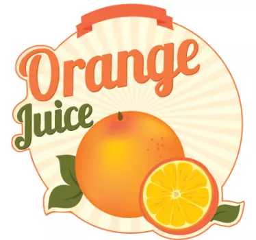 Sticker cuisine orange juice - TenStickers
