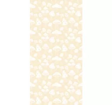 Sticker pour Frigo Dessins de champignons beiges - TenStickers