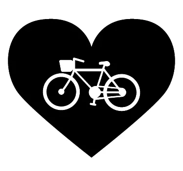Sticker vélo amour - TenStickers