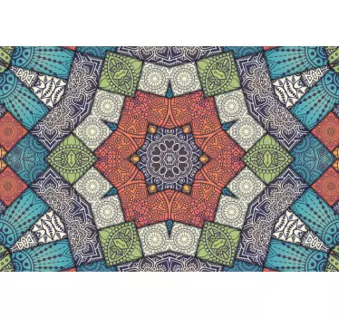Sticker Deco Meuble Tuile colorée comme décoration carrée - TenStickers