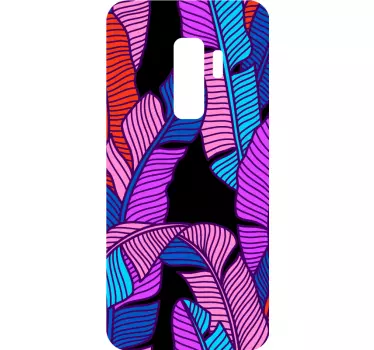 Sticker samsung motif de feuilles vibrantes - TenStickers