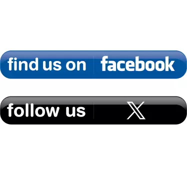 Sticker Twitter Facebook - TenStickers