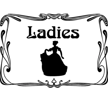 Sticker salle de bain vintage pour femme - TenStickers