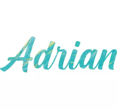 Sticker boite aux lettres nom classique personnalisable - TenStickers