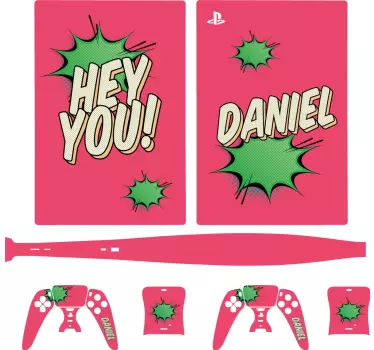Sticker PS5 personnage de style bande dessinée - TenStickers