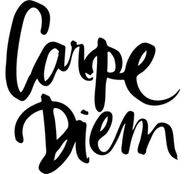 Sticker citation calligraphie Carpe Diem - TenStickers