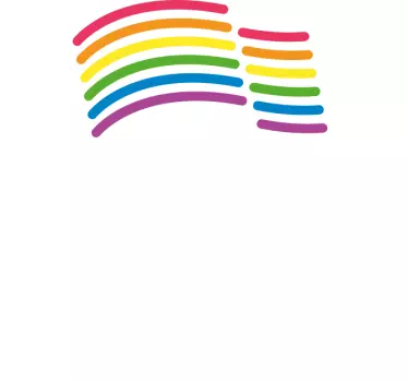 Sticker samsung étiquettes colorées Happy pride - TenStickers