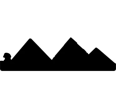 Sticker mac apple pyramides Egypte - TenStickers