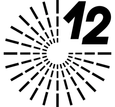 Sticker horloge progressive - TenStickers