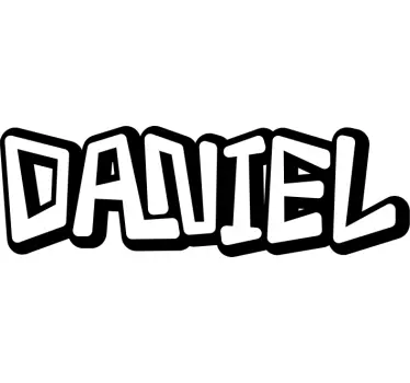 Sticker texte affichage de nom personnalisé - TenStickers
