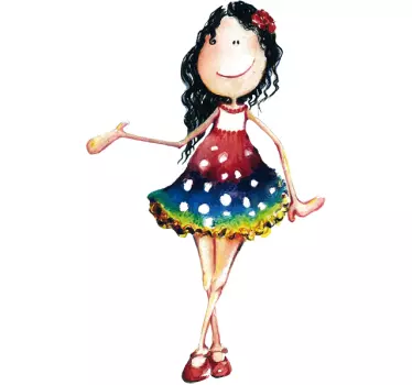Sticker enfant Lola by Lol Malone - TenStickers