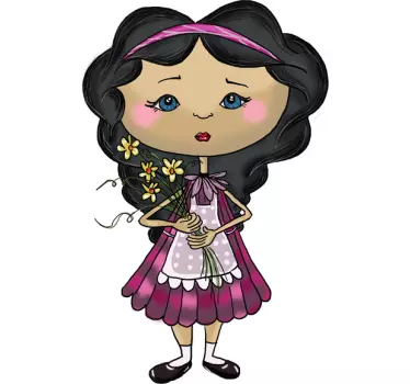 Sticker enfant bouquet fleurs - TenStickers