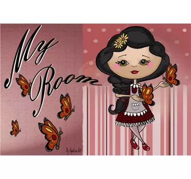 Sticker enfant my room papillons - TenStickers