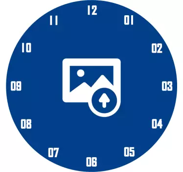 Sticker horloge personnalisé - TenStickers