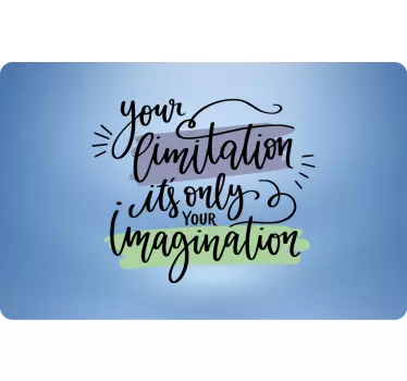 Sticker PC Lettrage de citation de motivation dessiné à la main - TenStickers