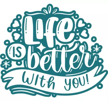 Sticker citation conception de texte inspirant - TenStickers