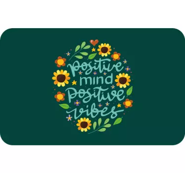 Sticker PC Citation de motivation avec de belles couleurs - TenStickers