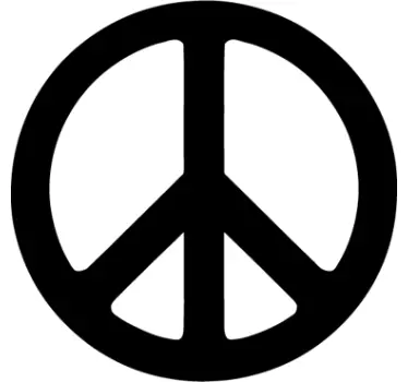 Autocollant voiture symbole paix - TenStickers