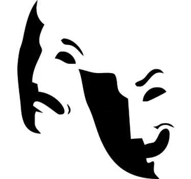 Sticker masques théâtre - TenStickers