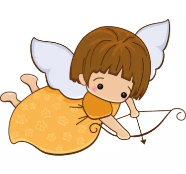 Sticker enfant ange et flèche - TenStickers