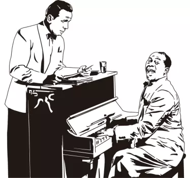 Sticker Casablanca piano - TenStickers