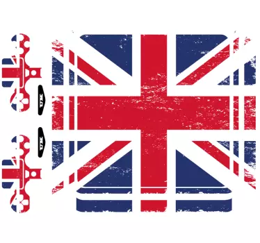 Autocollant PS4 drapeau Royaume-Uni - TenStickers