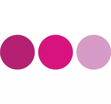 Sticker cercles roses - TenStickers