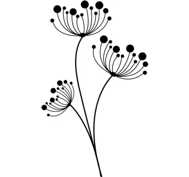 Sticker fleur pissenlit - TenStickers
