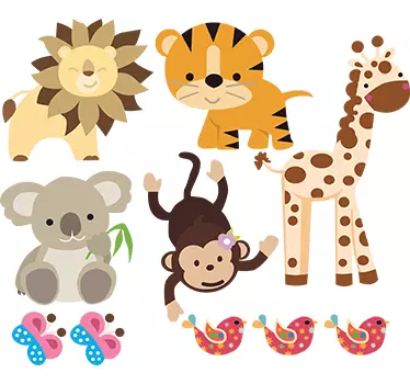Stickers kit animaux sauvages - TenStickers