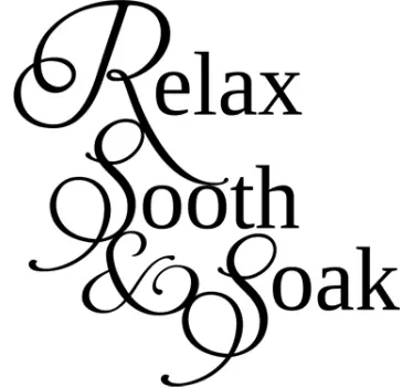 Autocollant Salle de bain text Relax Sooth Soak - TenStickers