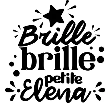 Sticker Comptine brille petite étoile - TenStickers