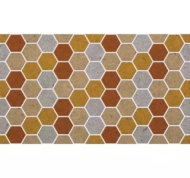 Sticker ordinateur portable effet nid d'abeille - TenStickers