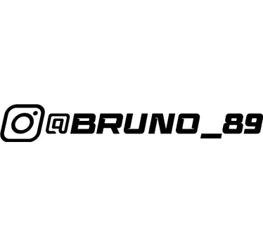 Sticker voiture Instagram racing personnalisable - TenStickers