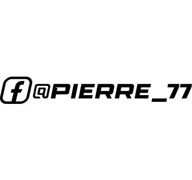 Sticker voiture courses facebook - TenStickers
