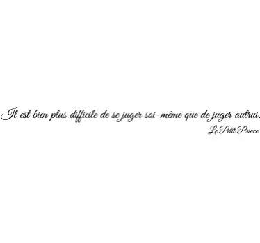 Sticker citation petit prince - TenStickers