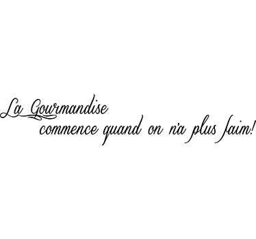 Sticker cuisine La gourmandise - TenStickers