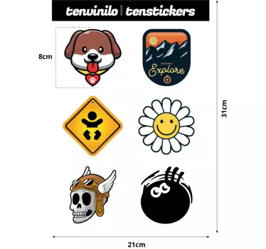 Sticker pour Voiture Ensemble d'stickers - TenStickers