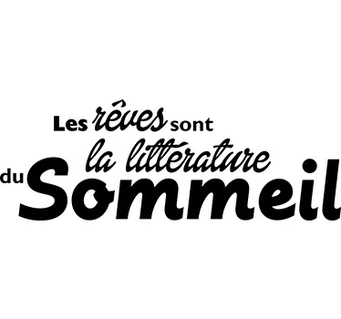 Sticker rêves littérature sommeil - TenStickers