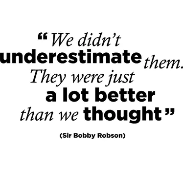 Sticker citation Bobby Robson - TenStickers
