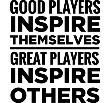 Sticker foot texte Good Players - TenStickers