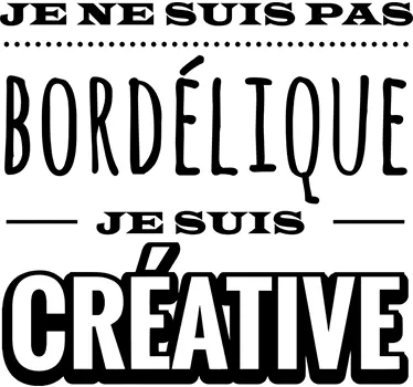 Sticker motivation phrase "Je suis créative" - TenStickers